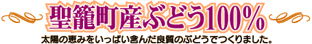 聖籠産ぶどう100%